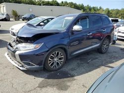 Mitsubishi Outlander salvage cars for sale: 2016 Mitsubishi Outlander SE