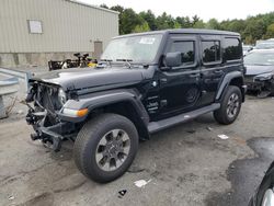 Salvage cars for sale from Copart Exeter, RI: 2021 Jeep Wrangler Unlimited Sahara