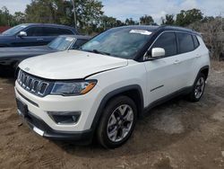 Jeep Compass salvage cars for sale: 2018 Jeep Compass Limited