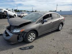 Honda Civic salvage cars for sale: 2012 Honda Civic LX