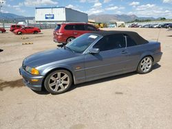 Salvage cars for sale from Copart Colorado Springs, CO: 2001 BMW 325 CI