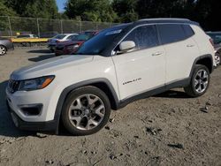 Jeep Compass salvage cars for sale: 2018 Jeep Compass Limited