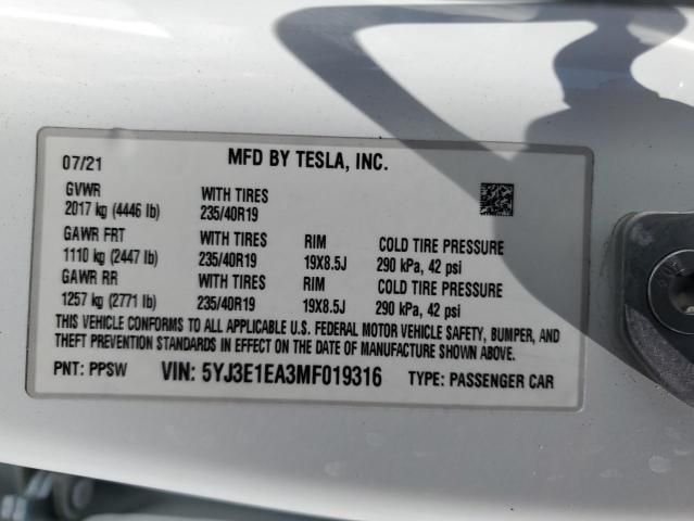 2021 Tesla Model 3