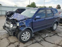 Honda crv salvage cars for sale: 2005 Honda CR-V EX