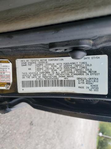 2004 Toyota 4runner Limited