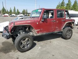 Jeep Wrangler salvage cars for sale: 2012 Jeep Wrangler Unlimited Rubicon