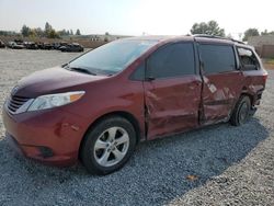 Toyota Sienna salvage cars for sale: 2017 Toyota Sienna LE