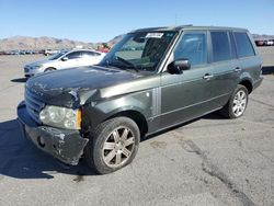 Land Rover salvage cars for sale: 2007 Land Rover Range Rover HSE