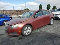 Salvage cars for sale from Copart Wilmington, CA: 2012 Chevrolet Cruze LS