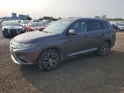 Mitsubishi Outlander salvage cars for sale: 2017 Mitsubishi Outlander GT