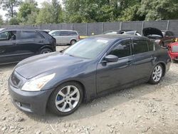 Vehiculos salvage en venta de Copart Waldorf, MD: 2009 Infiniti G37