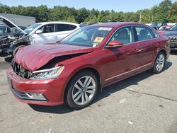 Salvage cars for sale from Copart Exeter, RI: 2017 Volkswagen Passat SEL Premium