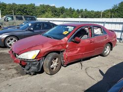 Salvage cars for sale from Copart Exeter, RI: 2007 Honda Accord SE