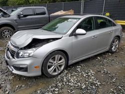 Chevrolet Cruze salvage cars for sale: 2016 Chevrolet Cruze Limited LTZ