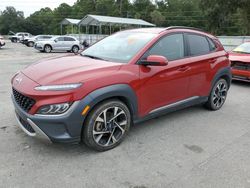 Hyundai Kona salvage cars for sale: 2022 Hyundai Kona Limited