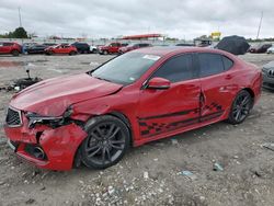 Acura tlx salvage cars for sale: 2018 Acura TLX TECH+A