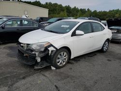 Salvage cars for sale from Copart Exeter, RI: 2016 Toyota Corolla L