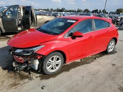 Chevrolet salvage cars for sale: 2018 Chevrolet Cruze LT