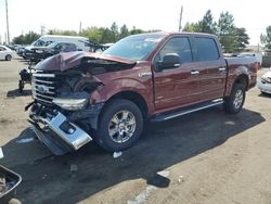 Ford f-150 salvage cars for sale: 2015 Ford F150 Supercrew