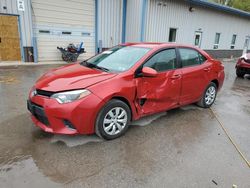 Toyota Corolla Vehiculos salvage en venta: 2016 Toyota Corolla L