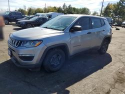 Jeep Compass salvage cars for sale: 2019 Jeep Compass Sport