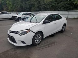 2016 Toyota Corolla L en venta en Glassboro, NJ