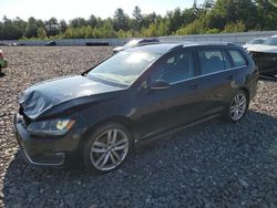 Volkswagen Golf salvage cars for sale: 2015 Volkswagen Golf Sportwagen TDI S