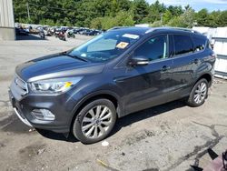 Salvage cars for sale from Copart Exeter, RI: 2017 Ford Escape Titanium