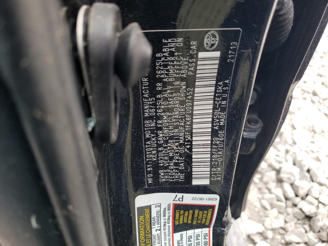 2015 Toyota Camry le