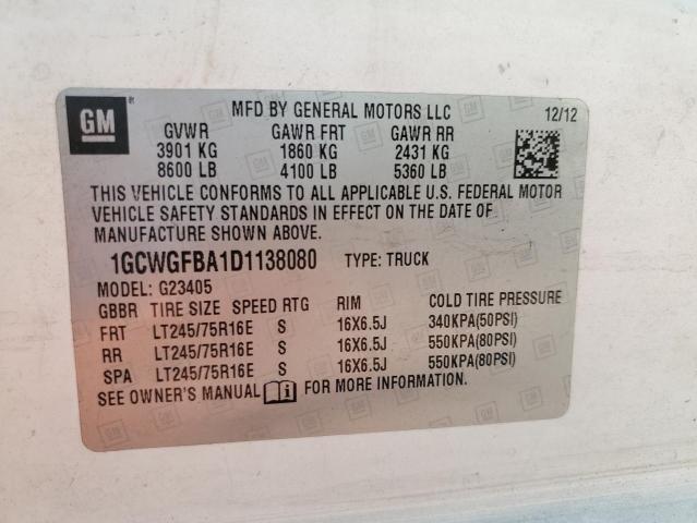 2013 Chevrolet Express G2500