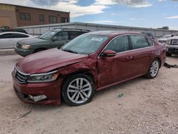 Volkswagen Passat salvage cars for sale: 2018 Volkswagen Passat SE