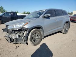 Toyota Highlander salvage cars for sale: 2018 Toyota Highlander LE