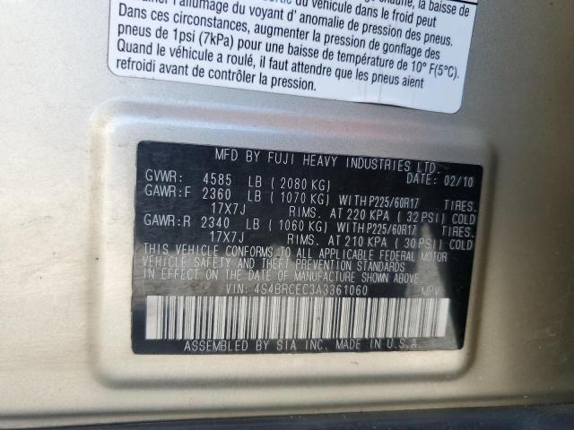 2010 Subaru Outback 2.5I Premium