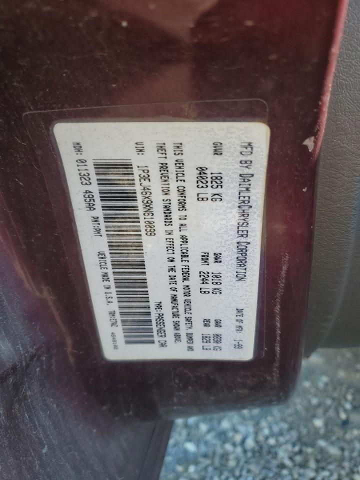 1999 Plymouth Breeze Base