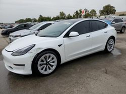 Tesla Model 3 salvage cars for sale: 2022 Tesla Model 3