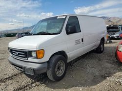 Ford salvage cars for sale: 2006 Ford Econoline E150 Van 1/2 TON