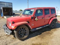 Jeep salvage cars for sale: 2021 Jeep Wrangler Unlimited Sahara 4XE