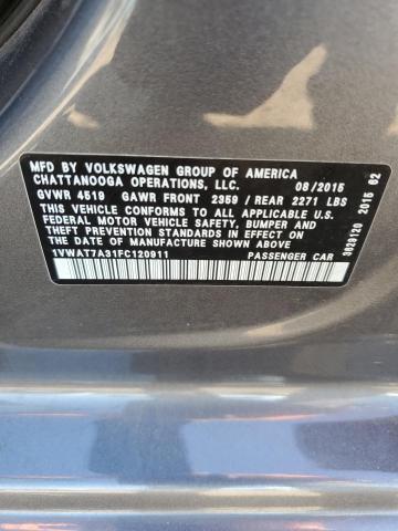 2015 Volkswagen Passat S