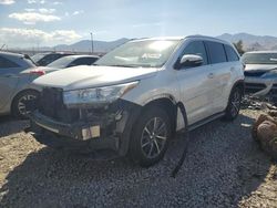 Toyota Highlander salvage cars for sale: 2017 Toyota Highlander SE