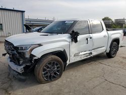 Salvage cars for sale from Copart Tulsa, OK: 2024 Toyota Tundra Crewmax Platinum