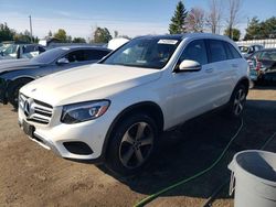 Salvage cars for sale from Copart Bowmanville, ON: 2018 Mercedes-Benz GLC 300 4matic