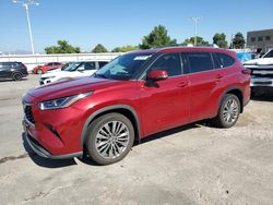 Toyota Highlander salvage cars for sale: 2020 Toyota Highlander Platinum