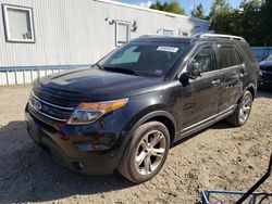 Salvage cars for sale from Copart Lyman, ME: 2015 Ford Explorer Limited