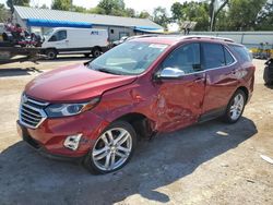 Chevrolet salvage cars for sale: 2018 Chevrolet Equinox Premier