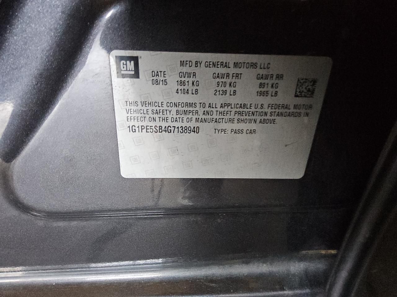 2016 Chevrolet Cruze Limited lt