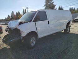 Salvage trucks for sale at Graham, WA auction: 2016 Chevrolet Express G2500