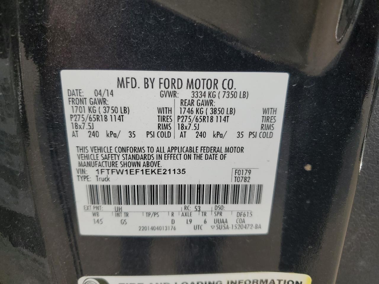 2014 Ford F150 Supercrew