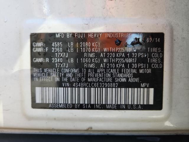 2014 Subaru Outback 2.5I Limited