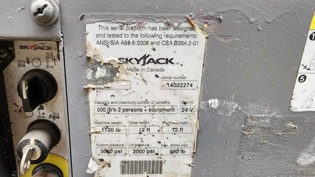 2006 Skyjack 2006 Sqeu SJ16-Lifting AND Rigging Lifting AND R