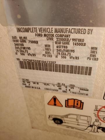 2002 Holiday 2002 Ford F550 Super Duty Stripped Chassis